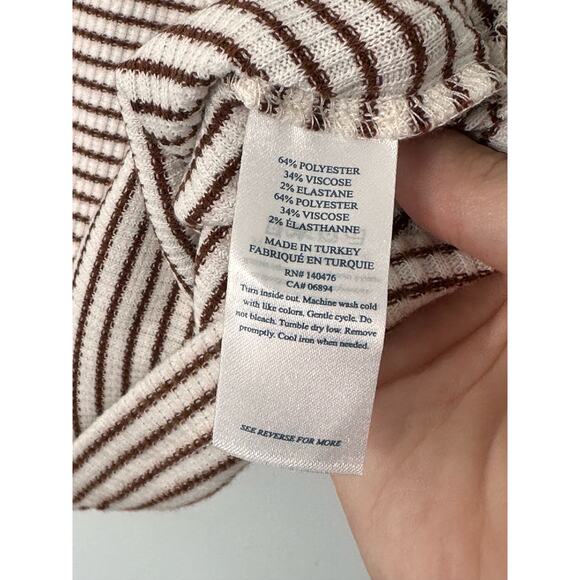 Faherty Striped Square Neck Top Ribbed Legend Style - Picture 4 of 4